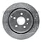 Dynamic Friction Co Brake Rotor Drilled And Slotted Silver, 631-48058L 631-48058L - alternate 1